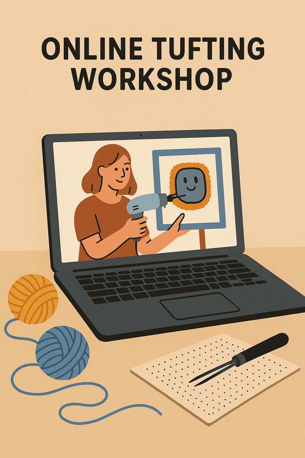 Der Online Tufting Workshop von Tuftinglove auf Skool