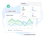 Meety appointment analytics report dashboard