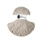 Bobbiny braided cotton cord, 5mm and 100m, in leopard print