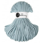 Bobbiny braided cotton cord, 5mm and 100m, in misty grey