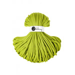 Bobbiny jumbo braided cotton cord, 9mm and 100m, in dopamine lime