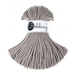 Bobbiny junior braided cotton cord, 3mm and 100m, in pearl