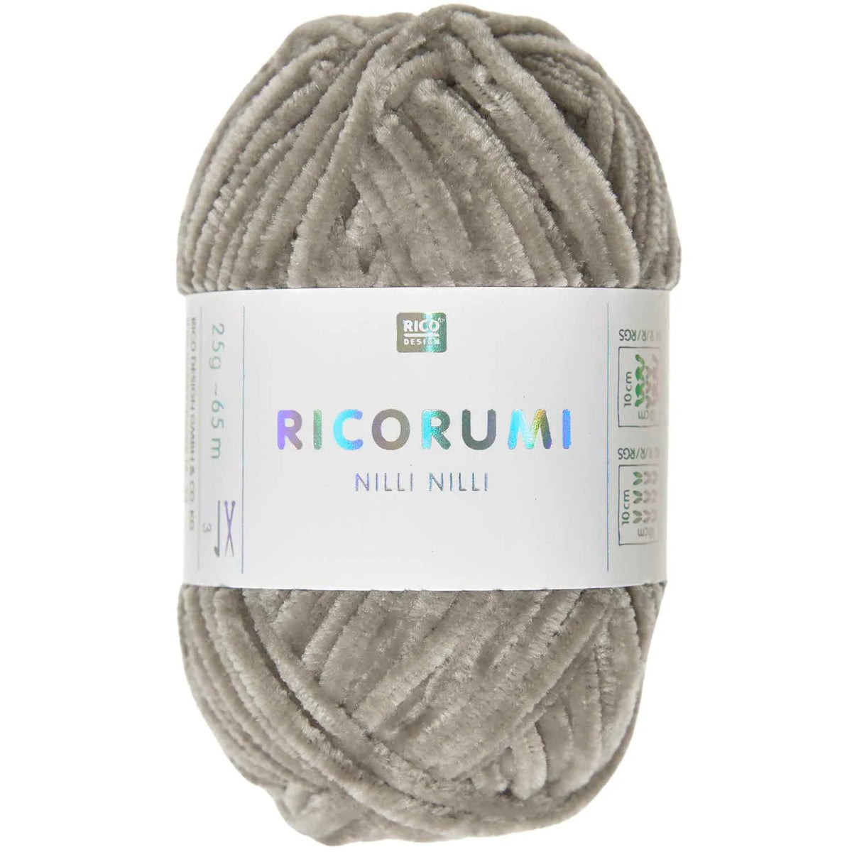 Beige Rico Design Ricorumi Nilli Nilli chenille yarn skein for amigurumi