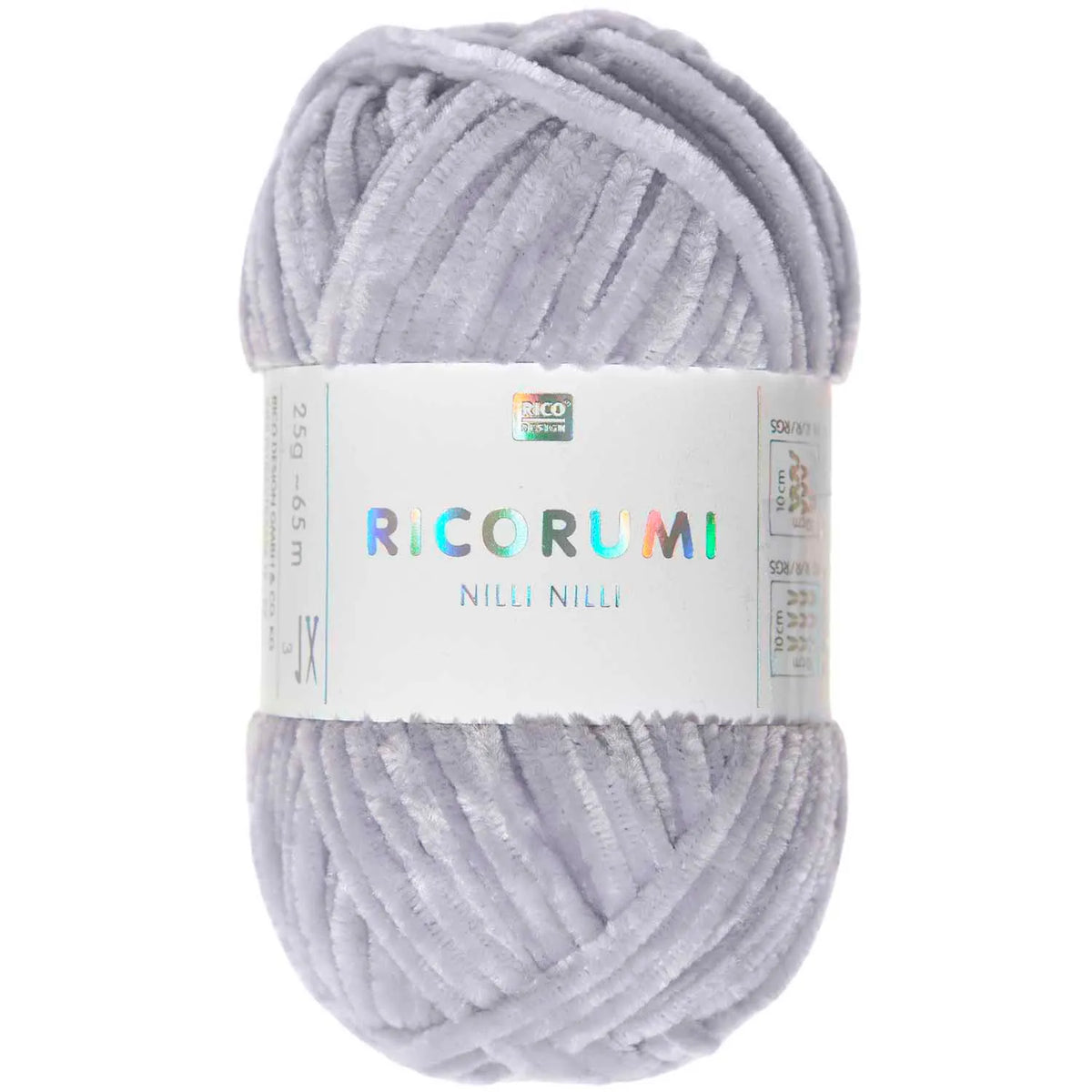 Ricorumi chenille yarn in lilac, 25g ball by Rico Design