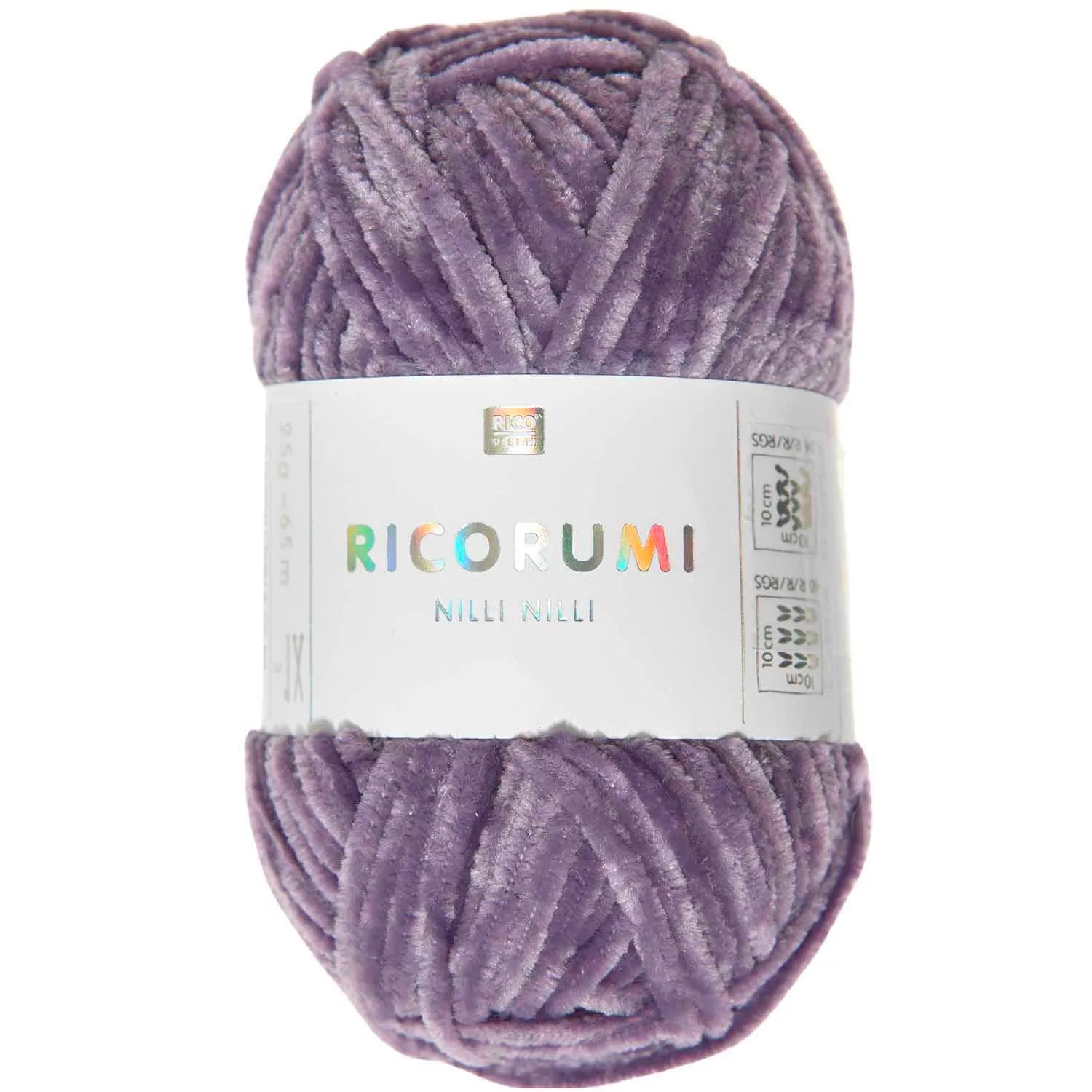 Lila purple Ricorumi Nilli Nilli chenille yarn for amigurumi