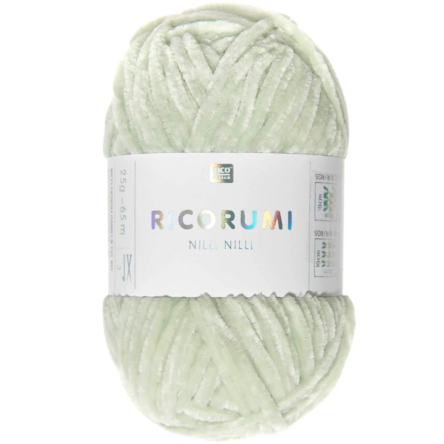 Ricorumi chenille yarn in mint, 25g ball by Rico Design