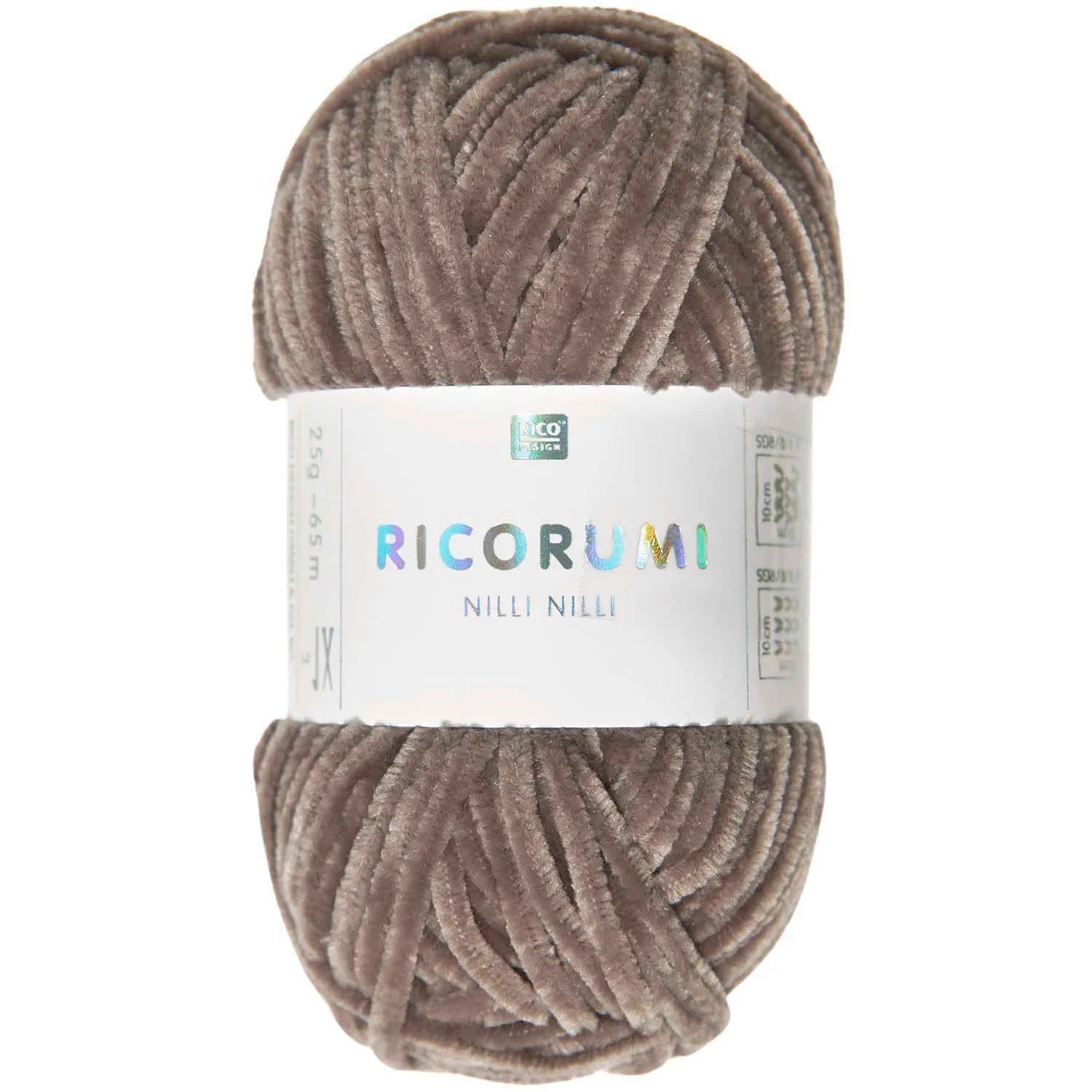 Rico Design Nilli Nilli nougat chenille yarn skein for amigurumi