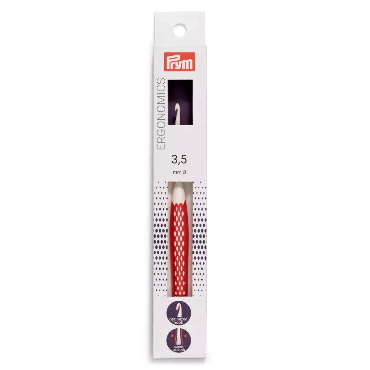 Crochet Hook Wool - ergonomics - 3.5mm - 16cm - Prym