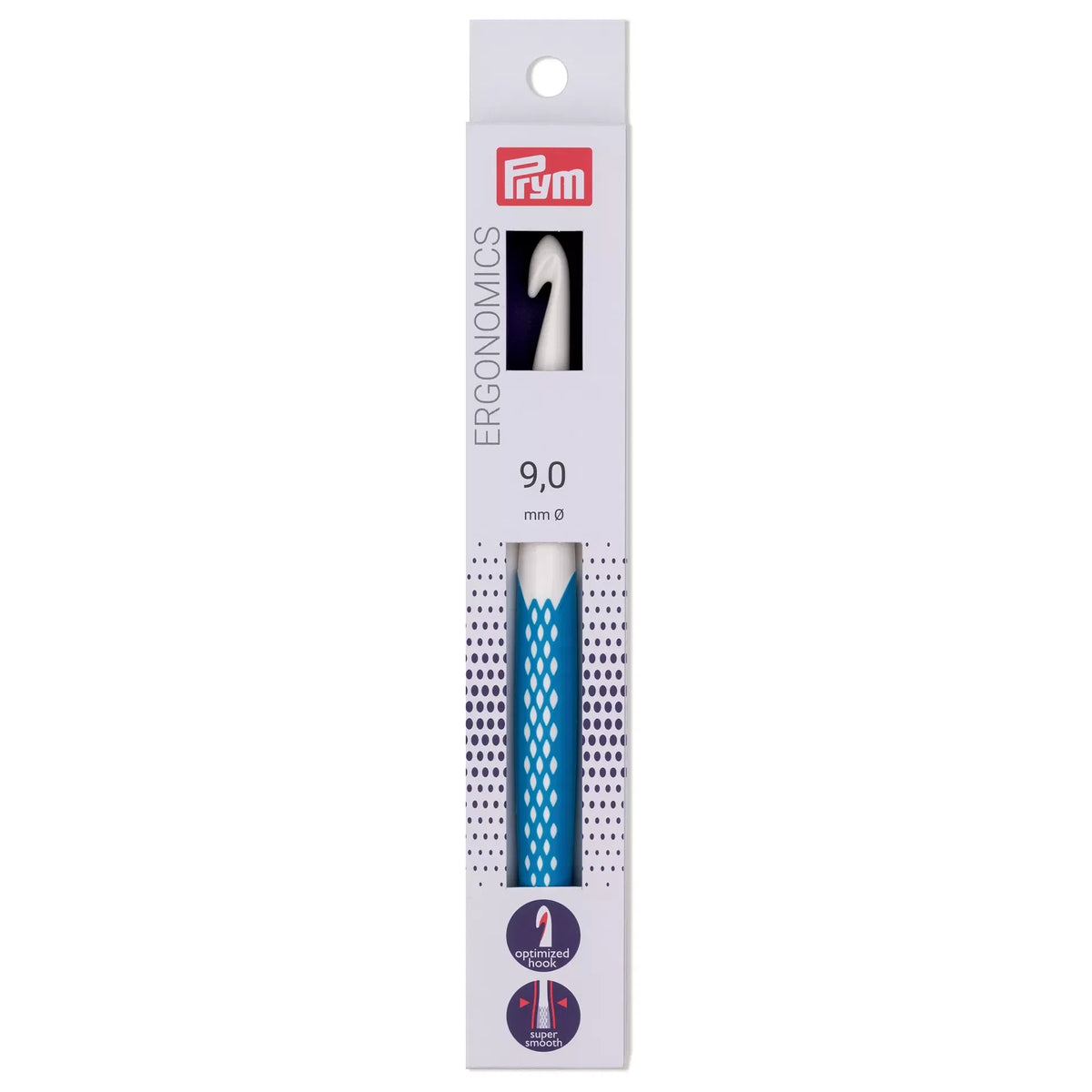 Crochet Hook Wool - ergonomics - 9mm - 18cm - Prym