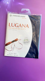 Embroidery Fabric - Lugana - dark blue (3835/101) - Zweigart