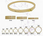 Nurge screwed beech wood embroidery hoops, group view