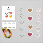 Traced embroidery kit 'Hearts' by Rico Design