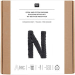 Vorgezeichnetes Stickset 'Letters' von Rico Design