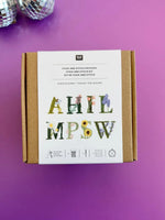 Vorgezeichnetes Stickset 'Letters with Flowers' von Rico Design