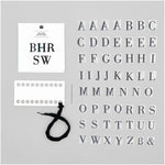 Traced embroidery kit 'Letters with Serifes' by Rico Design