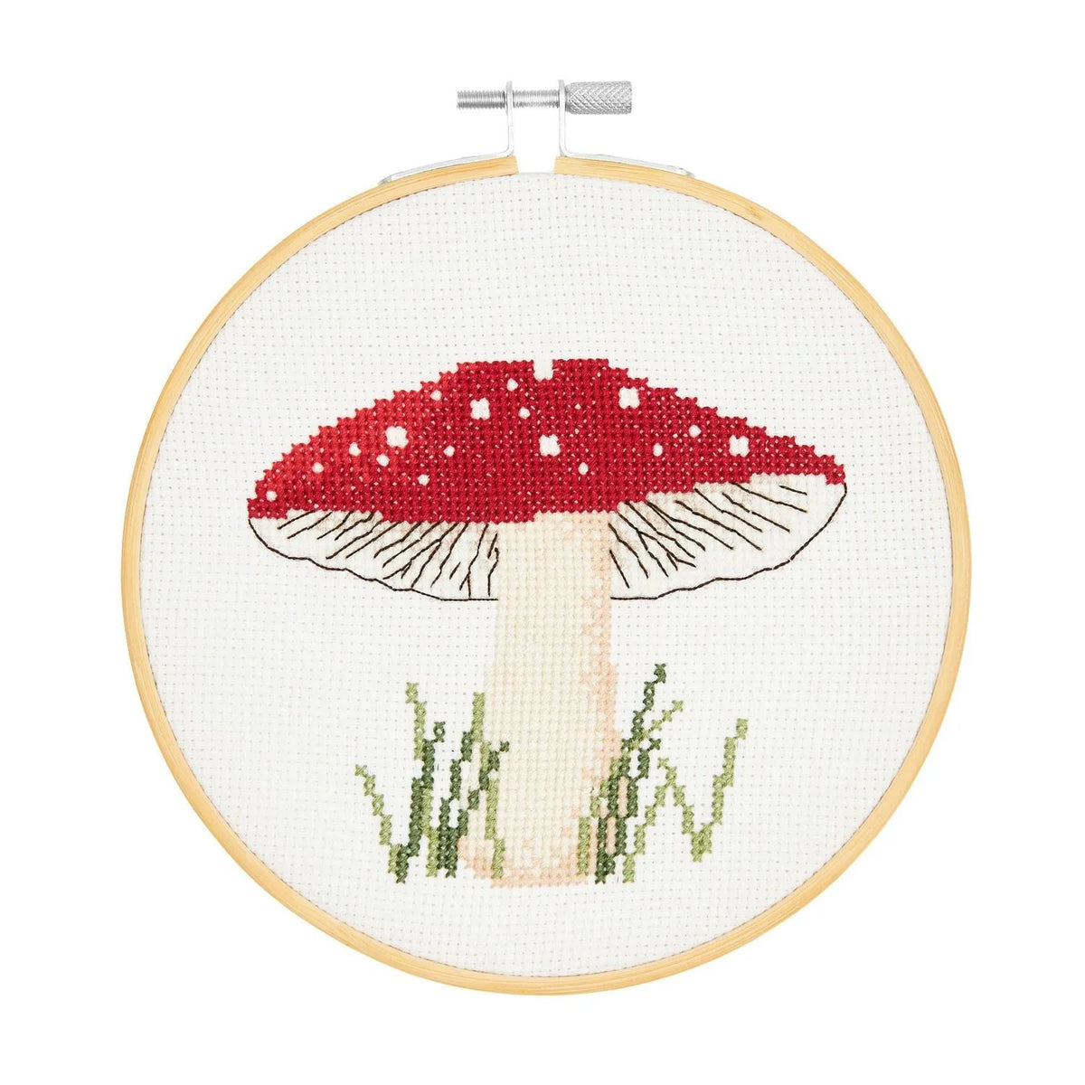 Kreuzstich-Stickset 'Mushroom', 15cm von Rico Design