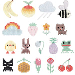 Traced embroidery kit 'Pixel Art' by Rico Design