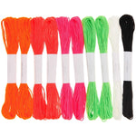 Embroidery thread set in neon, 10 skeins by Rico Design
