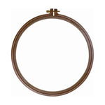 Nurge plastic embroidery hoop with wood-effect finish