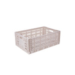 Aykasa Maxi foldable crate in Coconut Milk