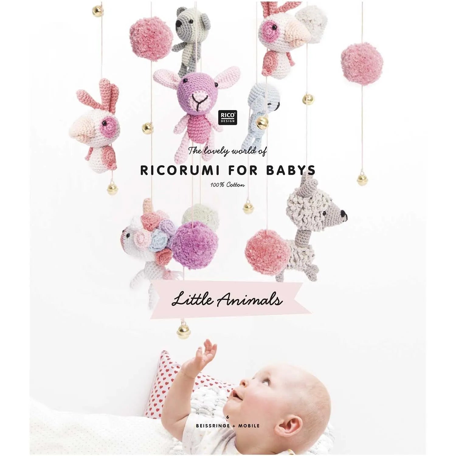 Ricorumi crochet book 'Baby Animals' in German by Rico Design