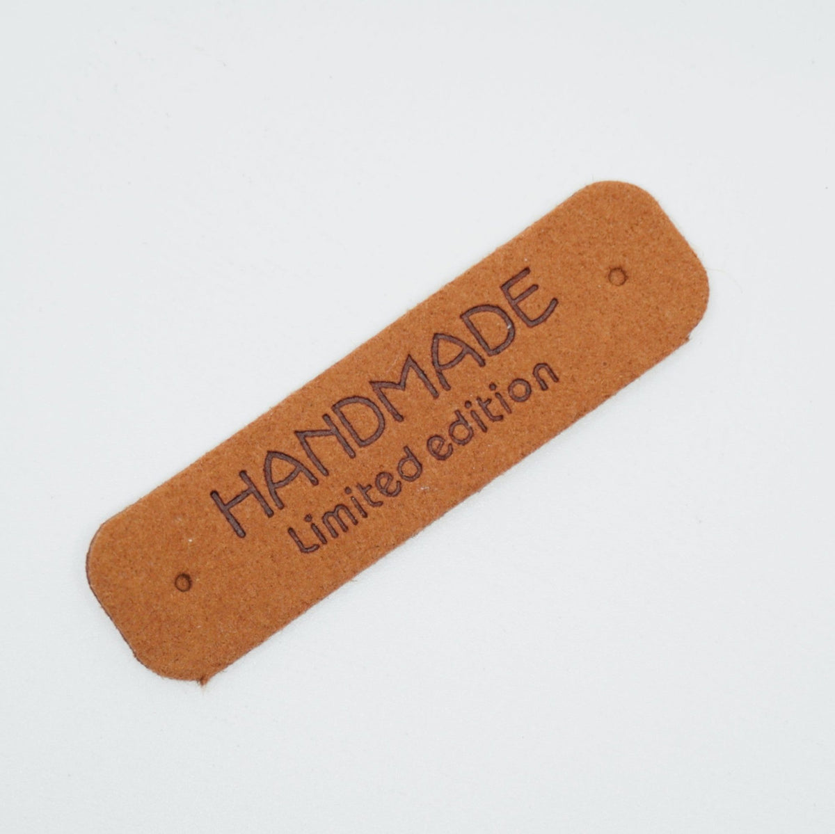 Handmade Label - faux lether - 5,5 x 1,5 cm