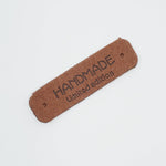 Handmade Label - faux lether - 5,5 x 1,5 cm