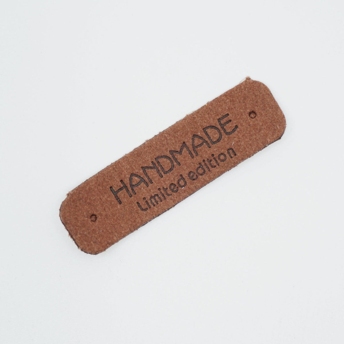 Handmade Label - faux lether - 5,5 x 1,5 cm