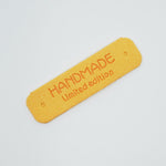Handmade Label - faux lether - 5,5 x 1,5 cm