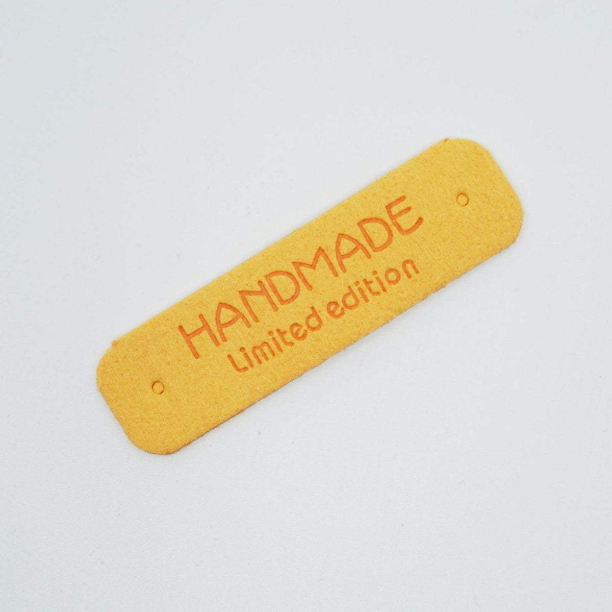 Handmade Label - faux lether - 5,5 x 1,5 cm