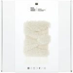 Latch hook rug kit with white landscape design by Rico Design