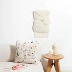 Latch hook rug kit with white landscape design by Rico Design