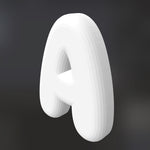 Lowercase letter a STL file for punch needle tufting workshop