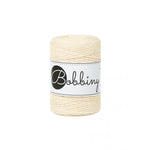Bobbiny Makramee-Baumwollkordel, 1,5mm und 100m, in Butter Yellow