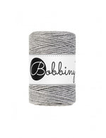 Bobbiny Makramee-Baumwollkordel, 1,5mm und 100m, in Silver