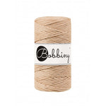 Bobbiny Makramee-Baumwollkordel, 3mm und 100m, in Biscuit