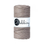 Bobbiny Makramee-Baumwollkordel, 3mm und 100m, in Coffee