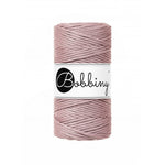 Bobbiny Makramee-Baumwollkordel, 3mm und 100m, in Mauve