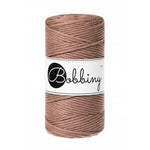 Bobbiny Makramee-Baumwollkordel, 3mm und 100m, in Mocha Mousse
