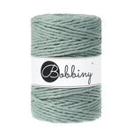 Bobbiny macramé cotton cord, 5mm and 100m, in laurel green