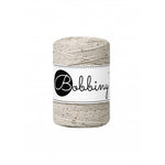 Bobbiny macramé rope, 1.5mm and 100m, in leopard print