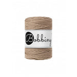 Bobbiny macramé rope, 1.5mm and 100m, in sand