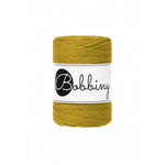 Bobbiny macramé rope, 1.5mm and 100m, in spicy yellow