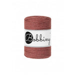 Bobbiny macramé rope, 1.5mm and 100m, in sunset orange