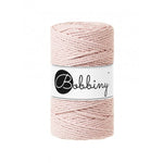 Bobbiny 3-ply macramé rope, 3mm and 100m, in pine green