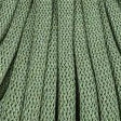 Braided macrame cord in eucalyptus green