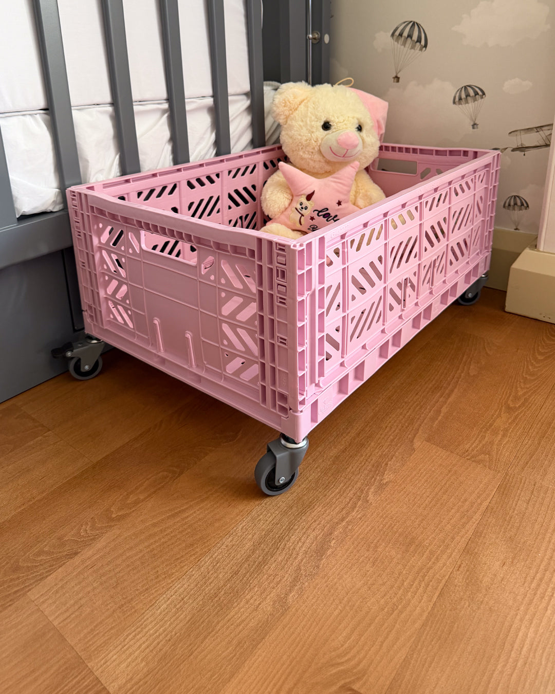 Wheels for Foldable Crates - Set of 4 - Aykasa