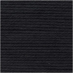 Essentials Mega Chunky Wool Rico 100g - 016 - Schwarz - Tuftinglove