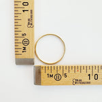 Goldener Metallring, Detail 50mm