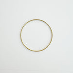 Golden metal ring for macrame, 9.5cm